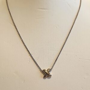 Tiffany & Co X Silver Necklactle 15"